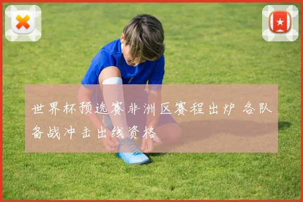 世界杯预选赛非洲区赛程出炉 各队备战冲击出线资格